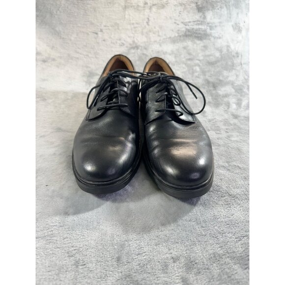 Clarks  mens shoes 10M black Unstructured By Clarks casual leather lace - Picture 8 of 16